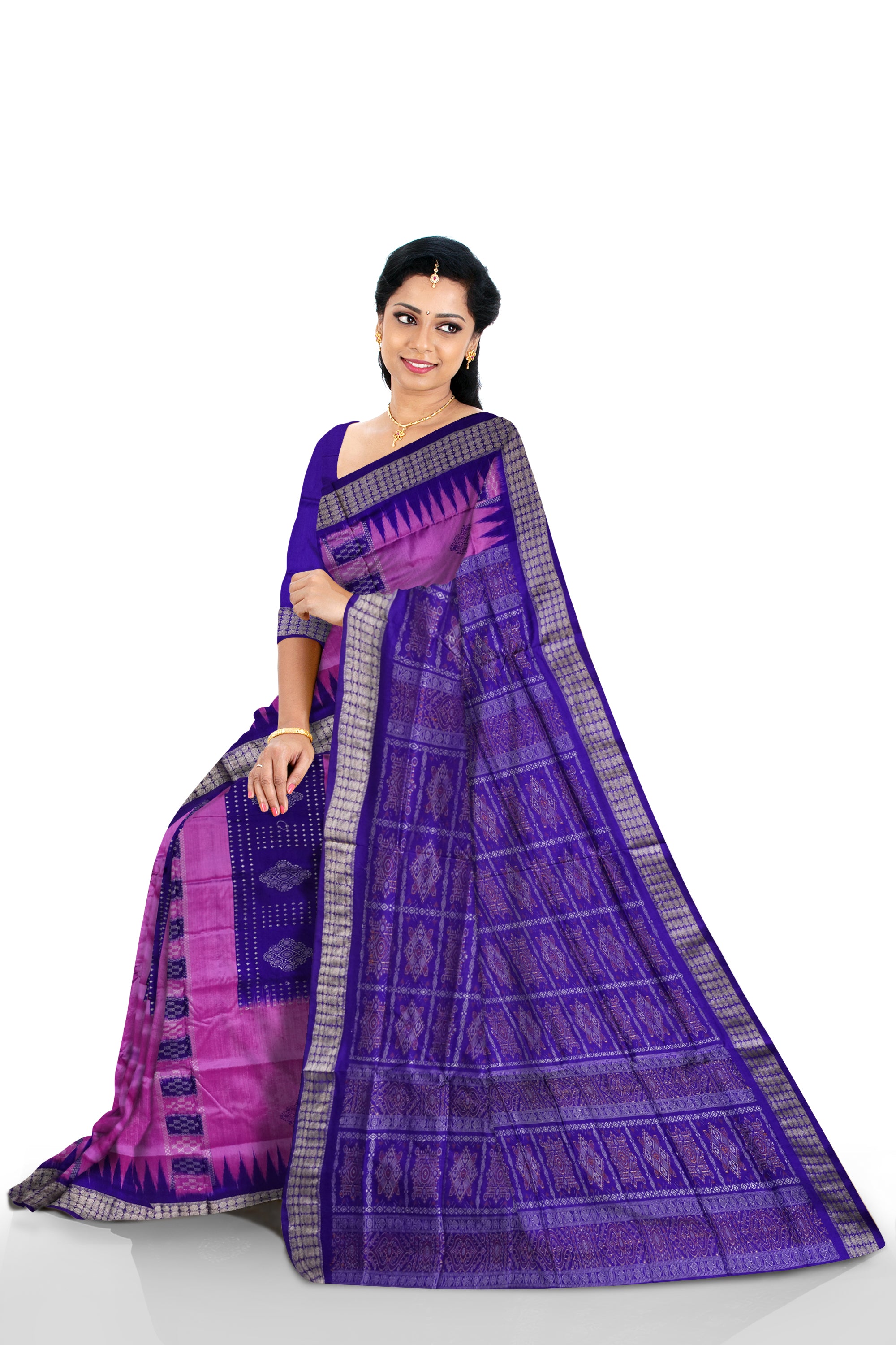 Mauve Purple color designer dola silk saree with contrast blouse – TYAAR  INDIA