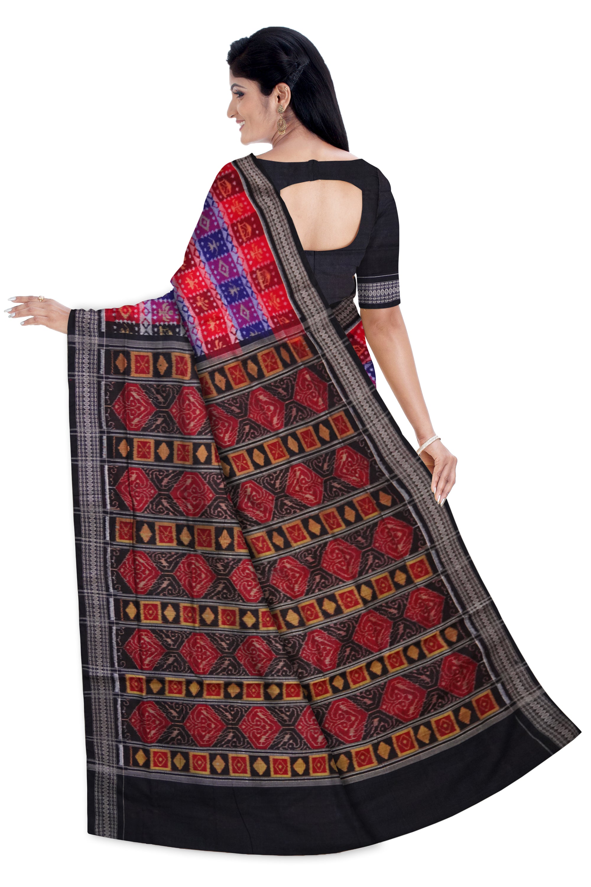 Golden Handloom Mixed Cotton Box Design Saree - Buy Online – Saundraa