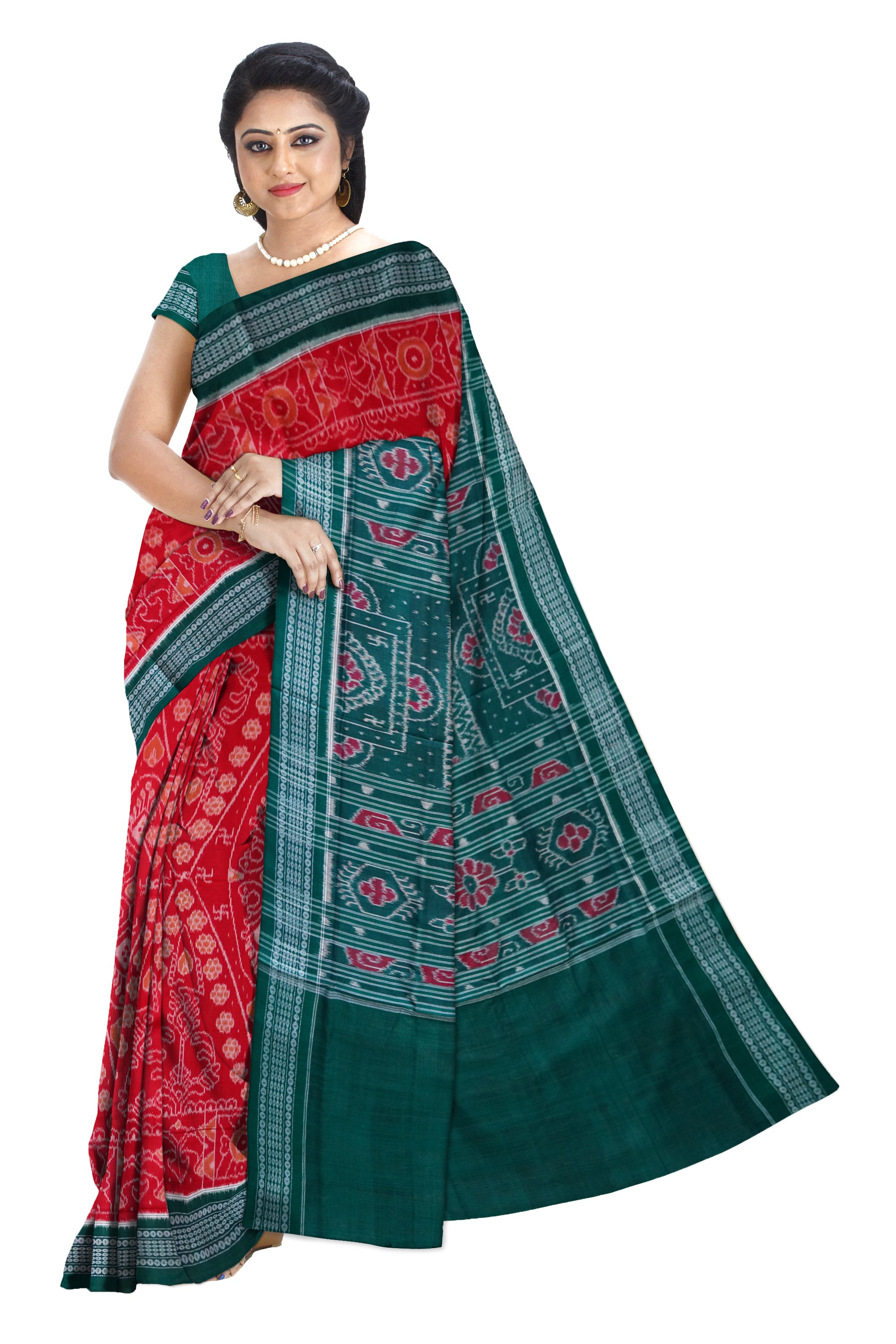 Sangam- Sambalpuri Cotton Saree - Urmiweaves