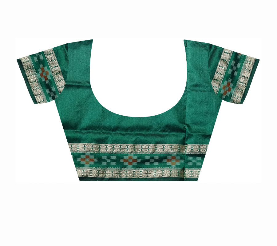 Traditional dhadi pasapali pattern pata saree in Purple & Green color . - Koshali Arts & Crafts Enterprise