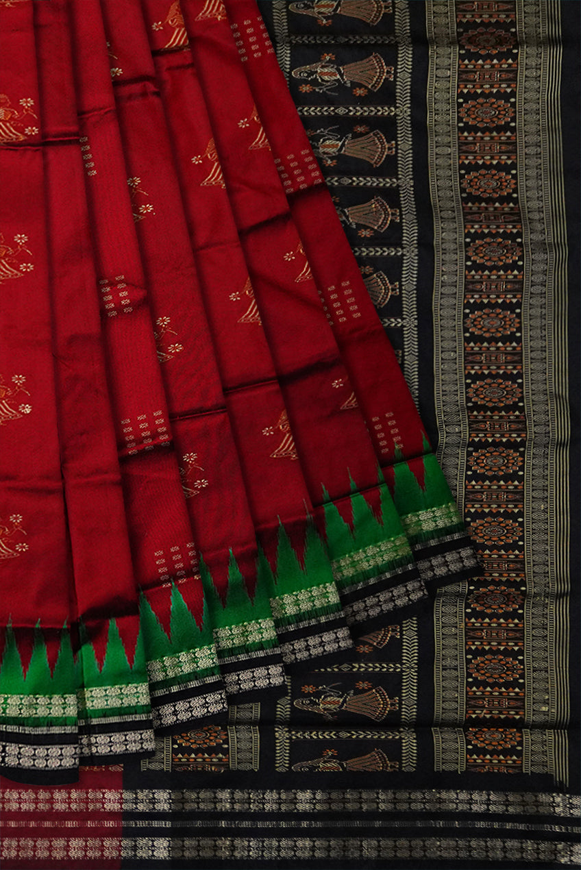 Black bomkai silk saree – Boyanika Odisha