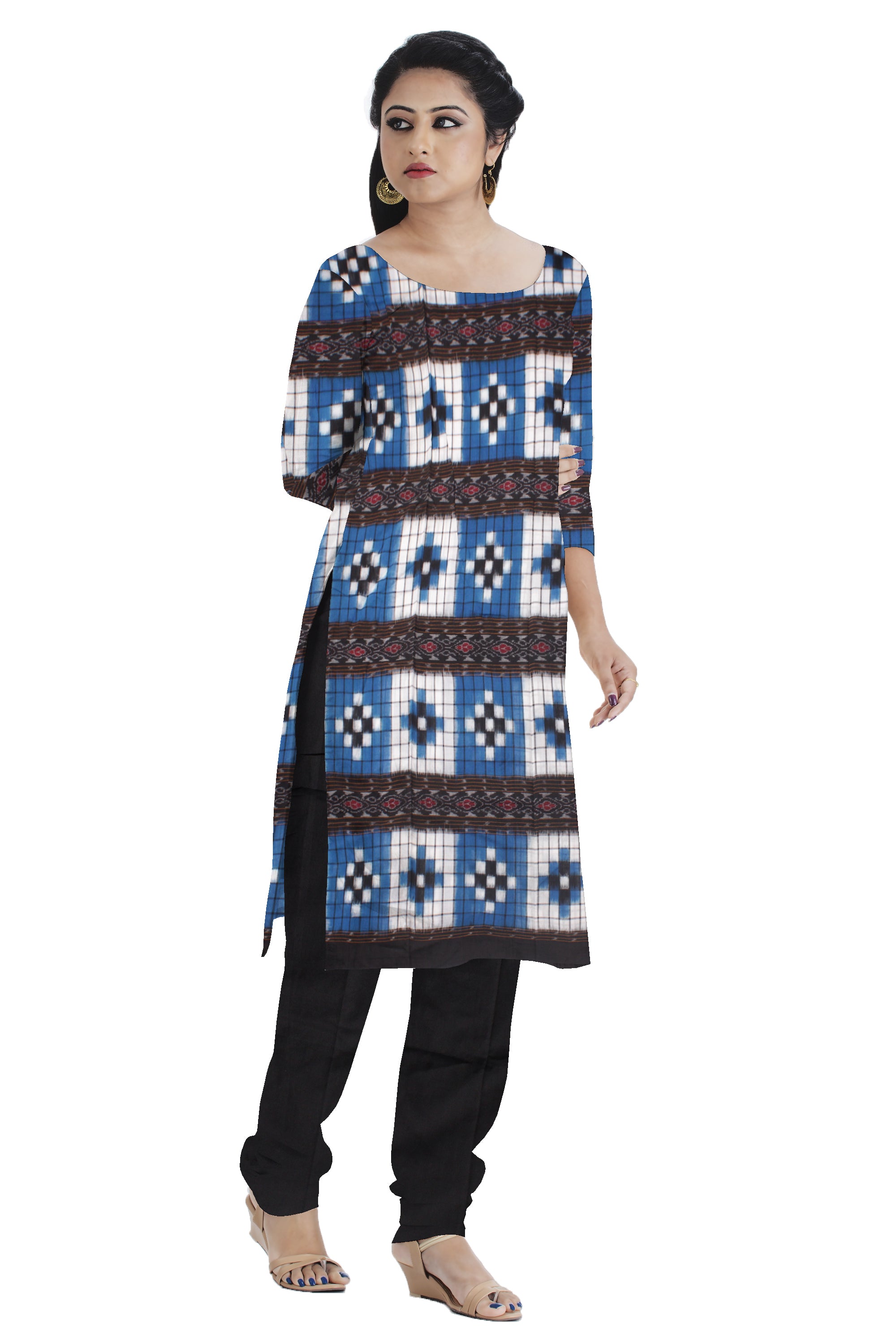 Sky blue and black dress deals