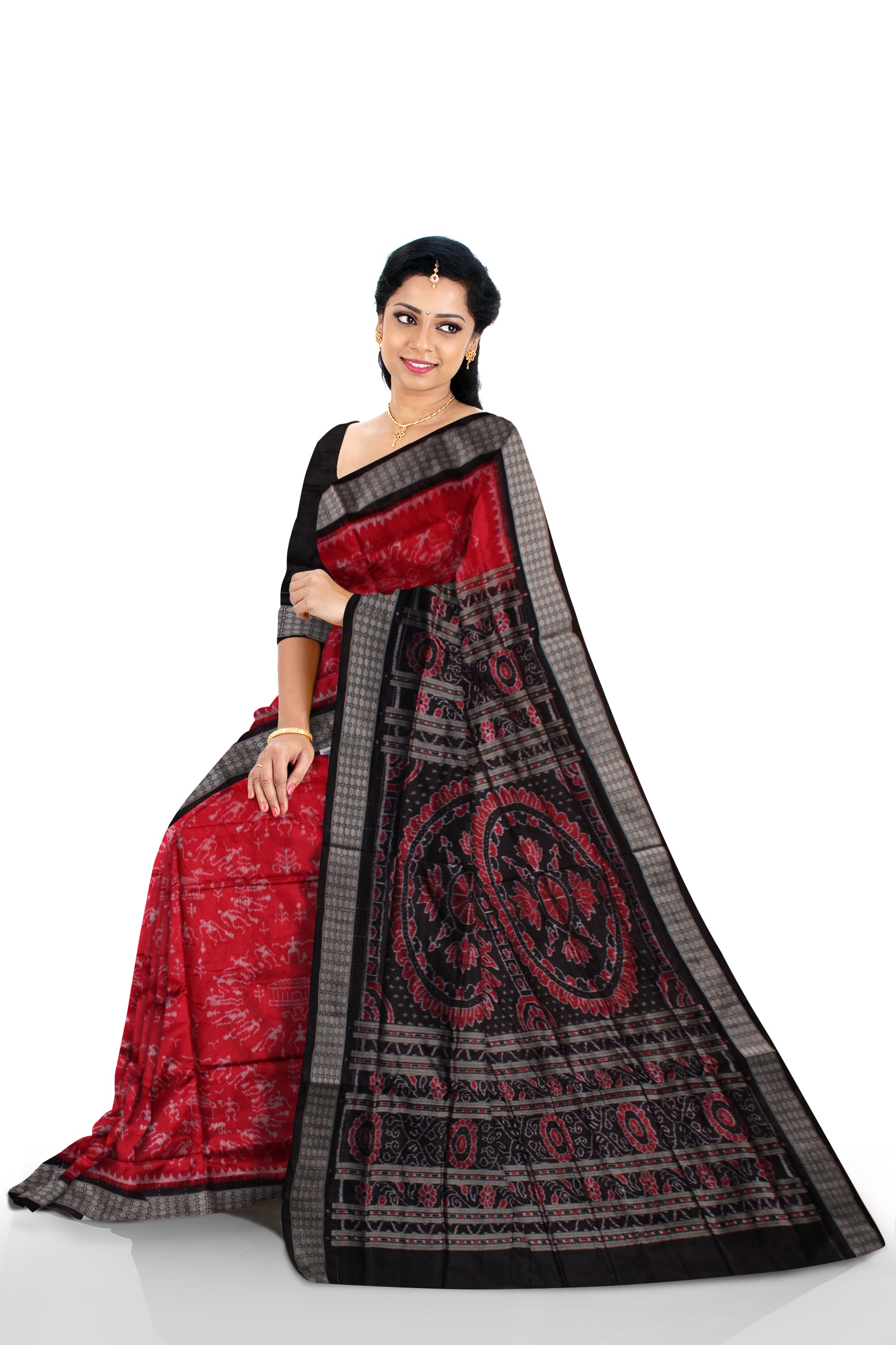 Buy Sanganeri Print Printed Daily Wear Pure Cotton Black, White Sarees  Online @ Best Price In India | Flipkart.com