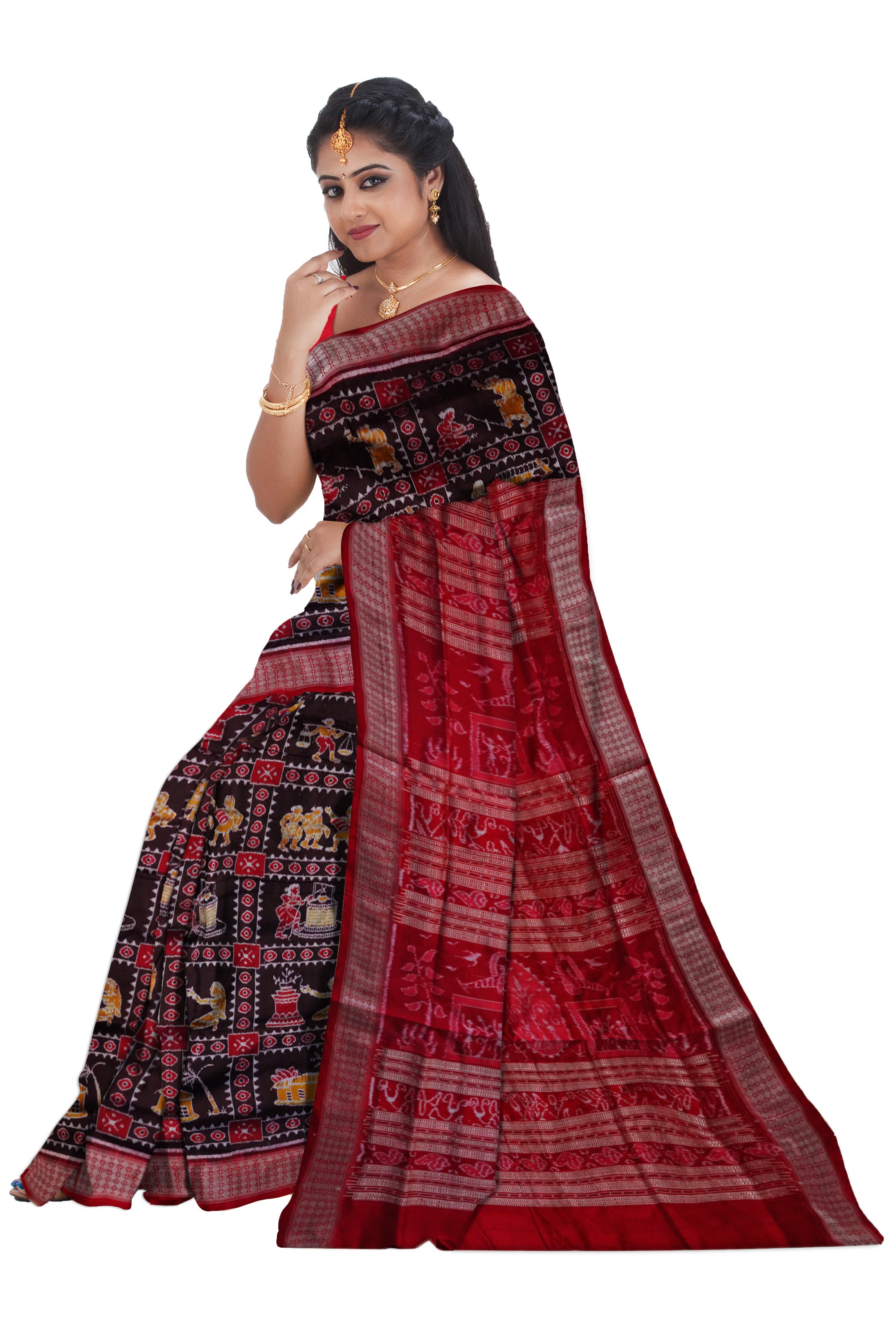 Sambalpuri Cotton Silk Patta Sarees | gintaa.com