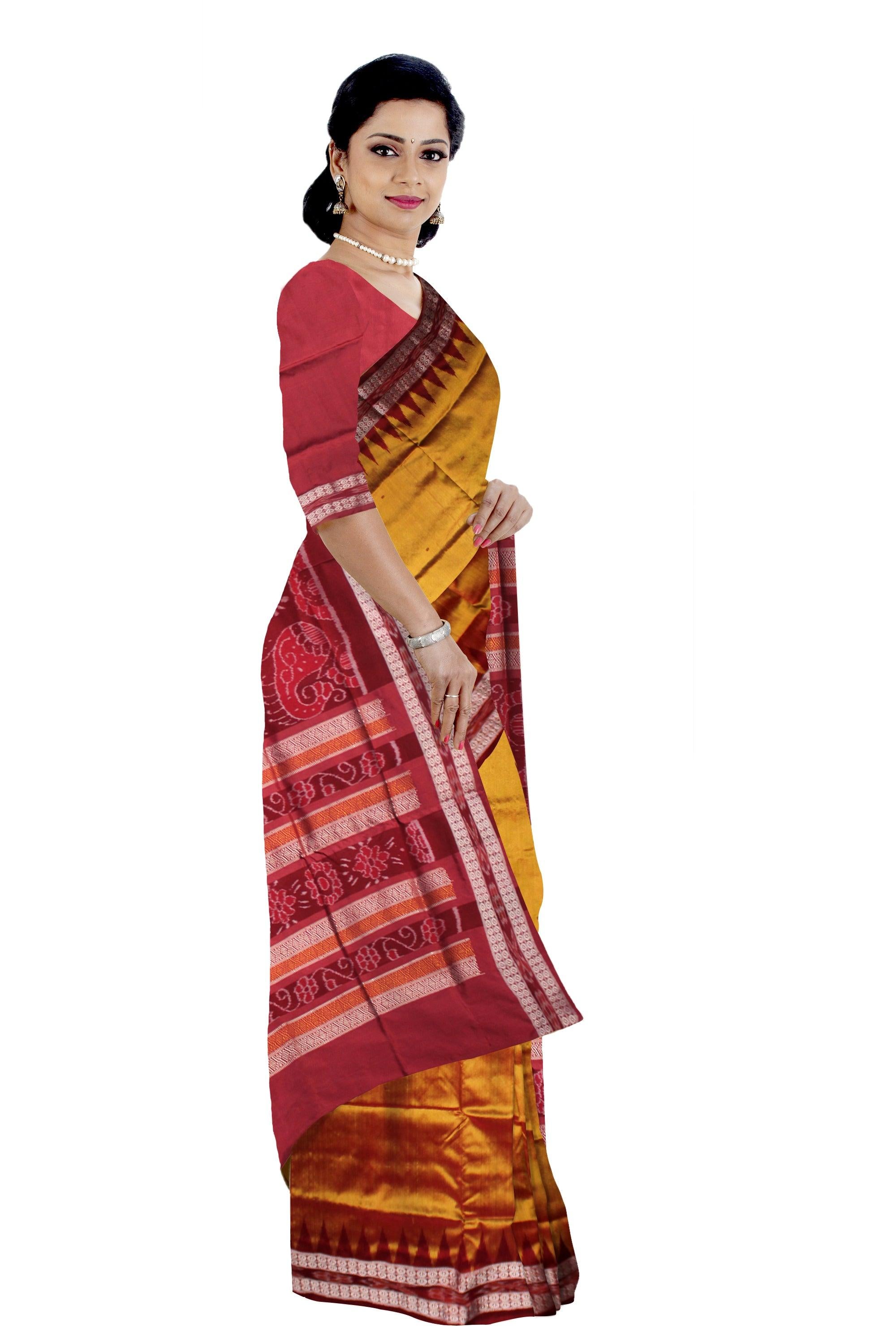 Maroon Golden color Silk Saree | Indian bridal sarees, Bridal silk saree,  South indian bride