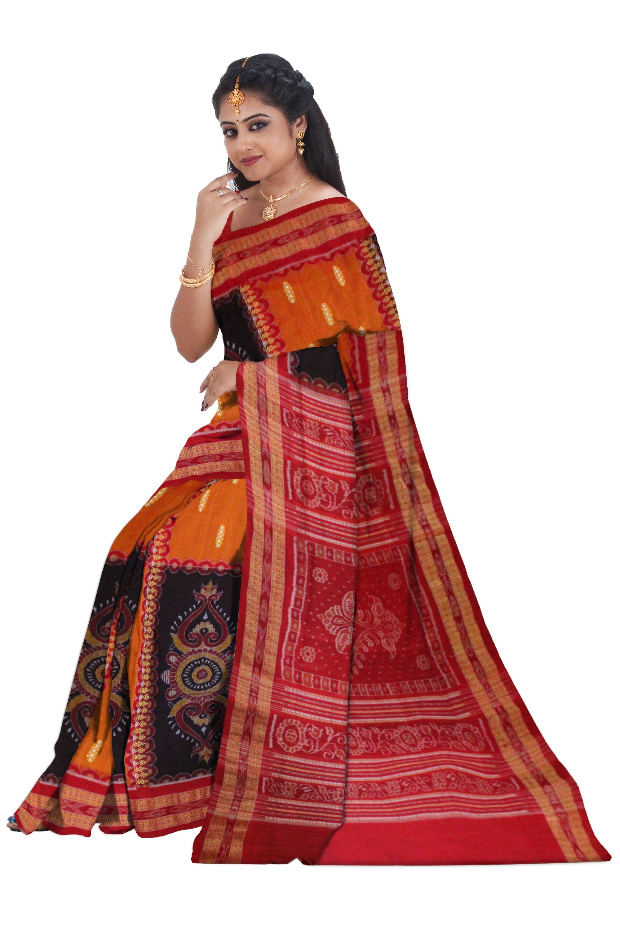 Women's Cotton Blend Sambalpuri Printed Sarees, Odisha Sambalpuri Sarees,  Running Blouse With Sarees, Latest Saree Collection, Multi : Amazon.in:  Fashion